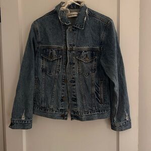 Reformation distressed Jean jacket - S